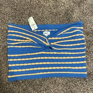 Knit sweater tube top